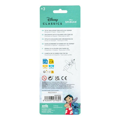 Boligrafo 3D 10 colores Stitch Disney ERIK