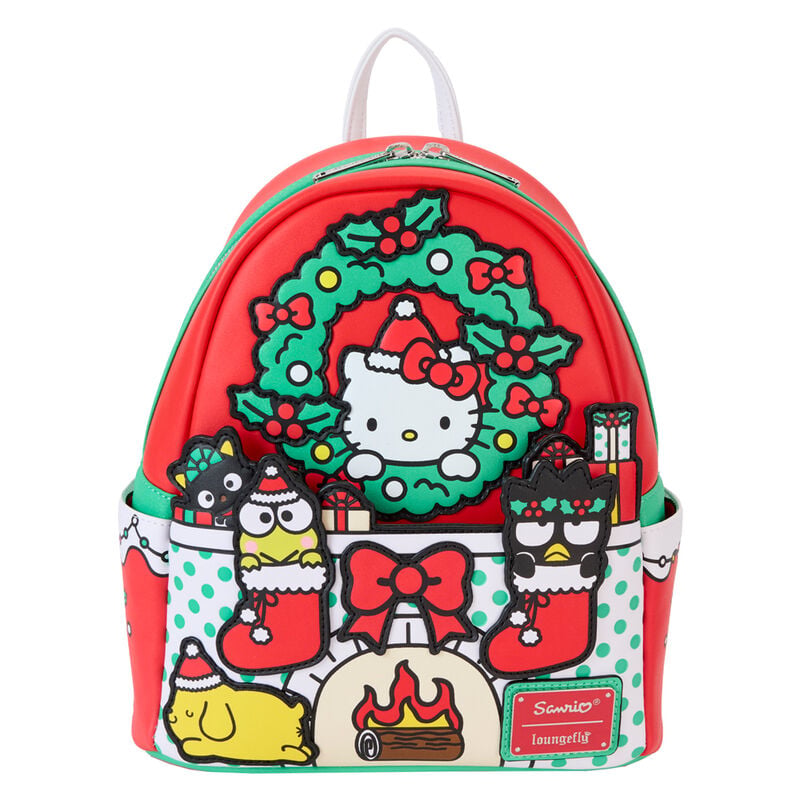 Mochila Christmas Hello Kitty Sanrio Loungefly 26cm LOUNGEFLY