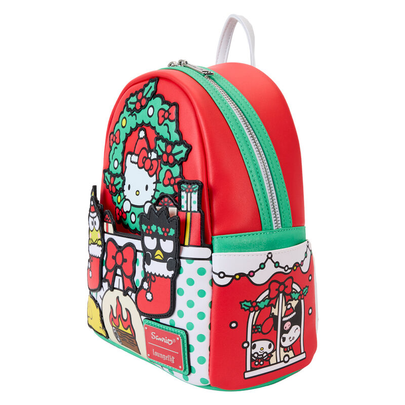 Mochila Christmas Hello Kitty Sanrio Loungefly 26cm LOUNGEFLY
