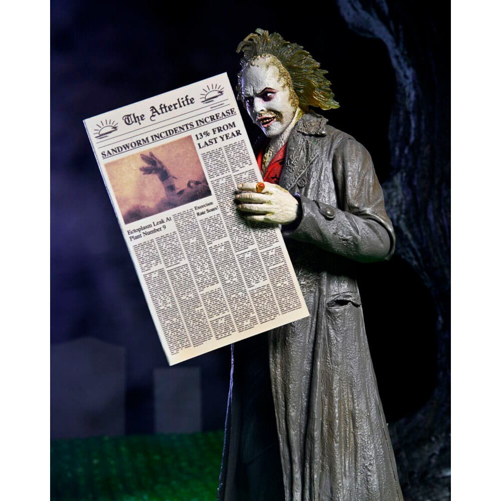 Figura Ultimate Beetlejuice: Tour Guide The Bio-Exorcist Beetlejuice 1988 18cm NECA