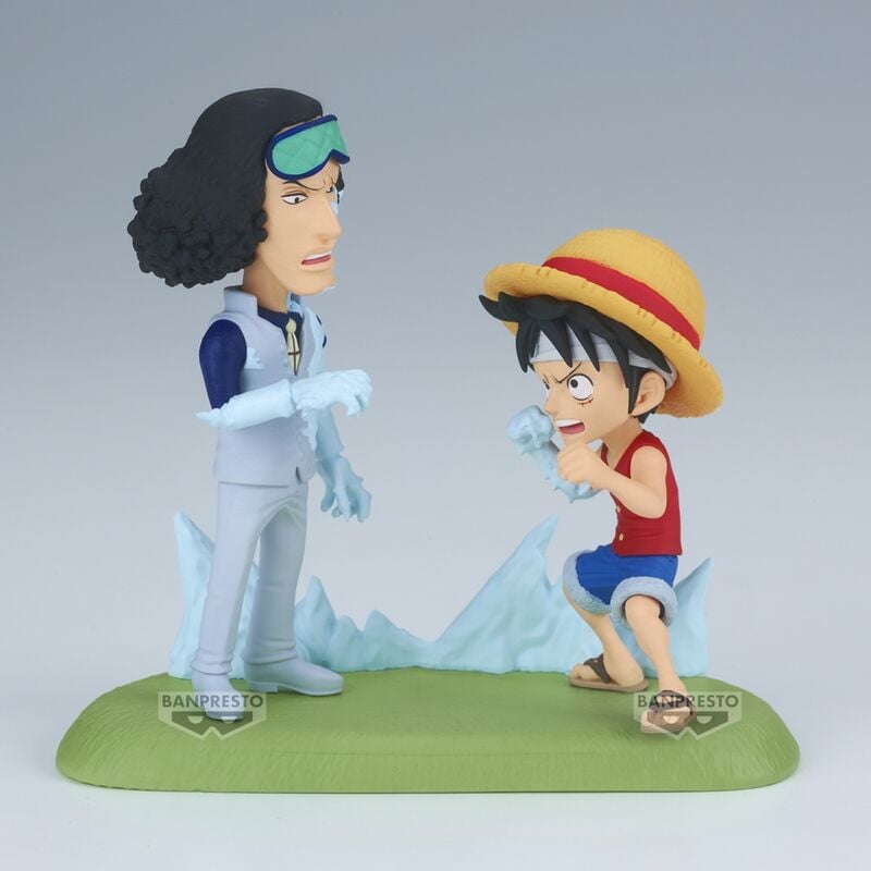 Figura Monkey D. Luffy vs Kuzan World Collectable Figure Log Stories One Piece 9cm BANPRESTO