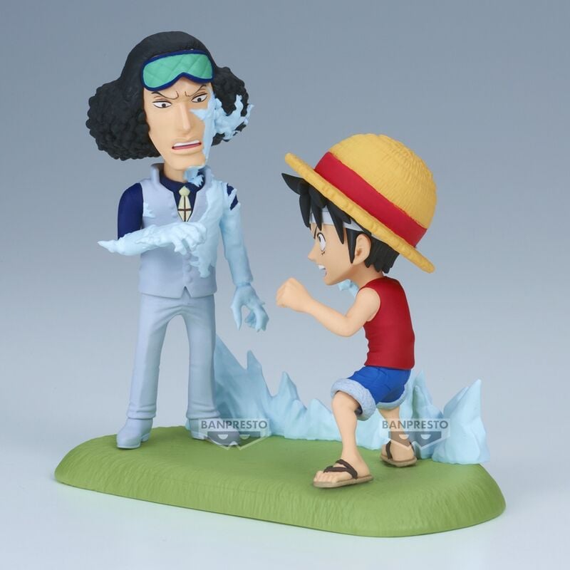 Figura Monkey D. Luffy vs Kuzan World Collectable Figure Log Stories One Piece 9cm BANPRESTO