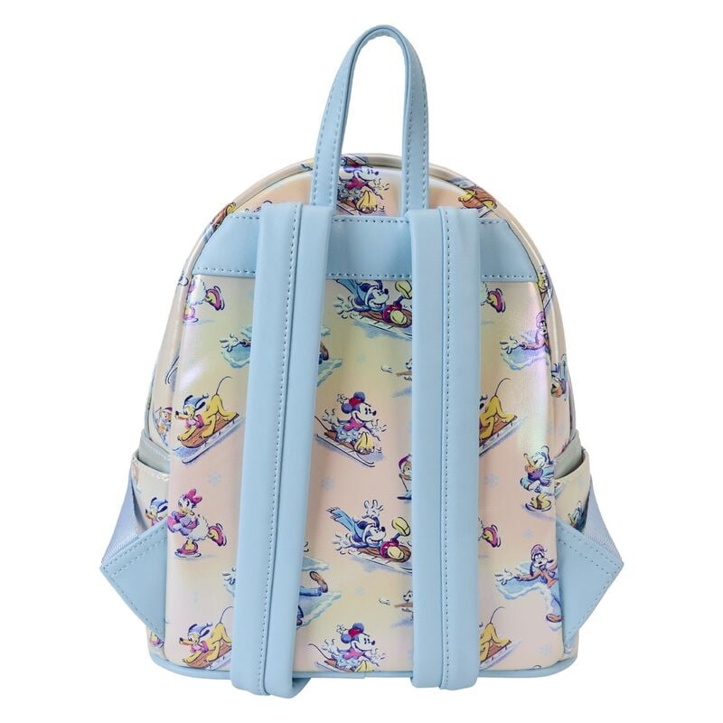 Set Mochila + Diadema orejas Winter Wonderland Mickey and Friends Disney Loungefly 26cm LOUNGEFLY