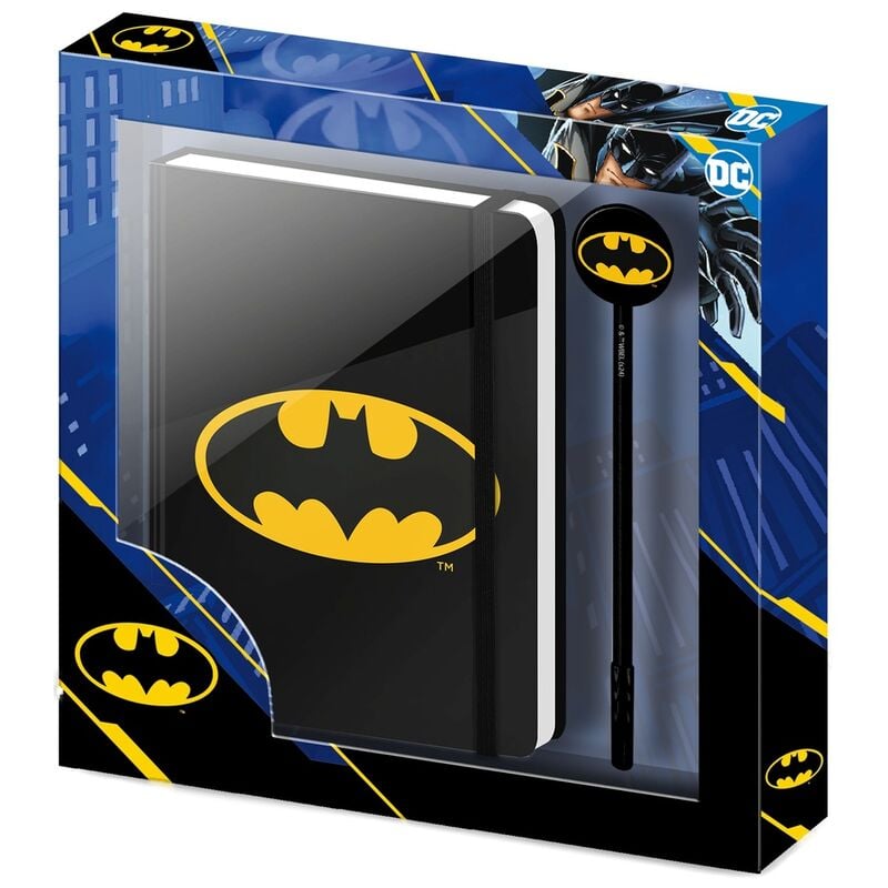 Set diario + boligrafo Batsignal Batman DC Comics KARACTERMANIA