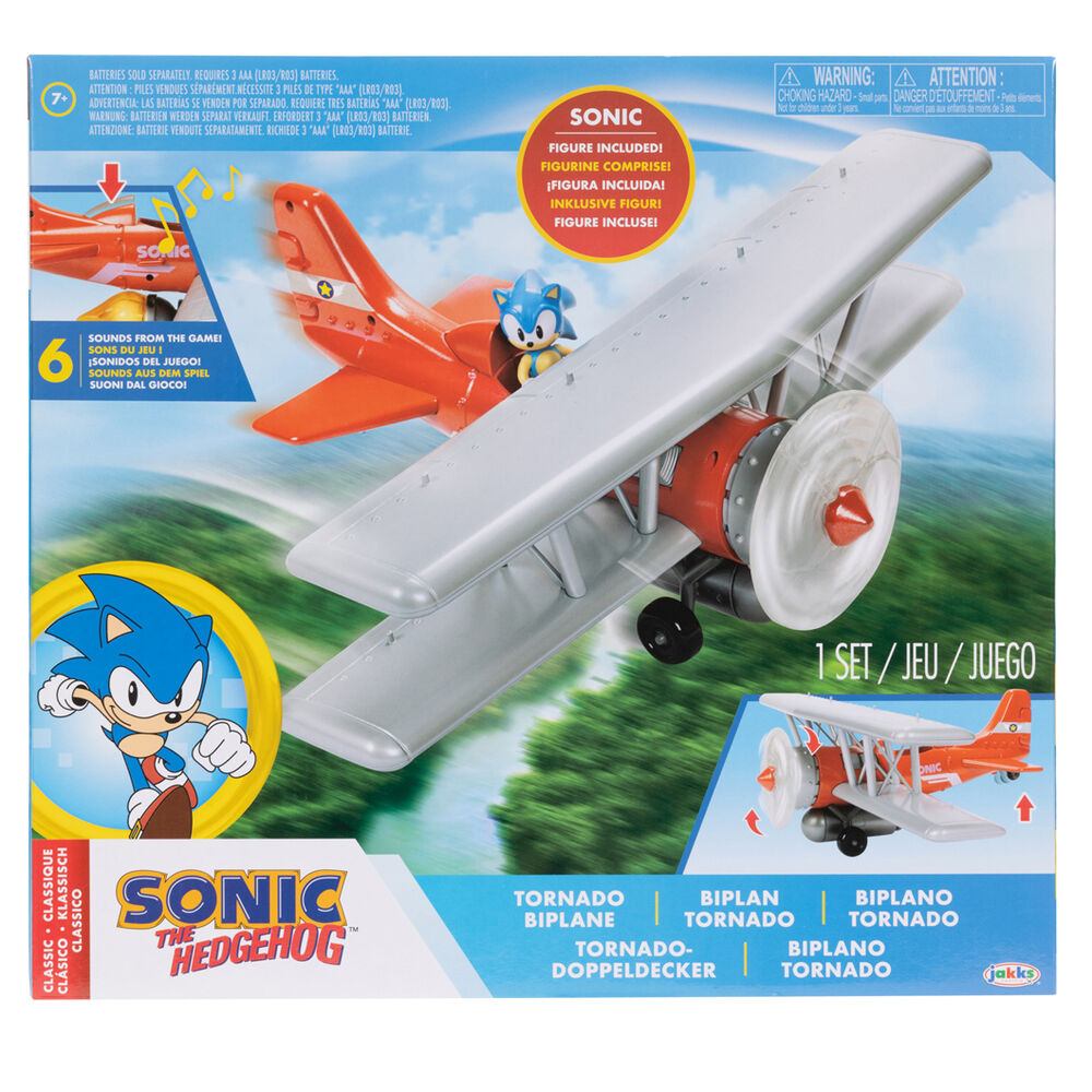 Tornado Biplane Sonic the Hedgehog JAKKS PACIFIC