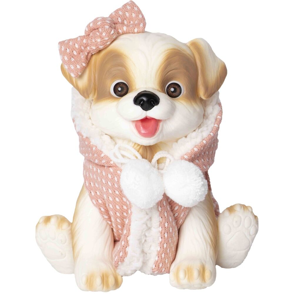 Muñeco bebe reborn perrito chaleco ROSA TOYS