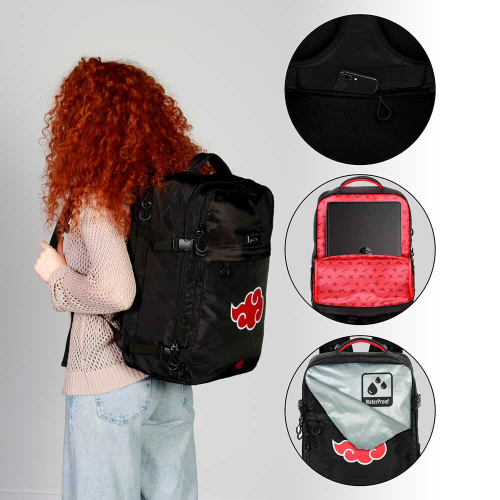 Mochila Clouds Naruto Shippuden 49cm KARACTERMANIA
