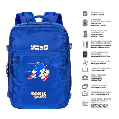 Mochila Sonic the Hedgehog 49cm KARACTERMANIA