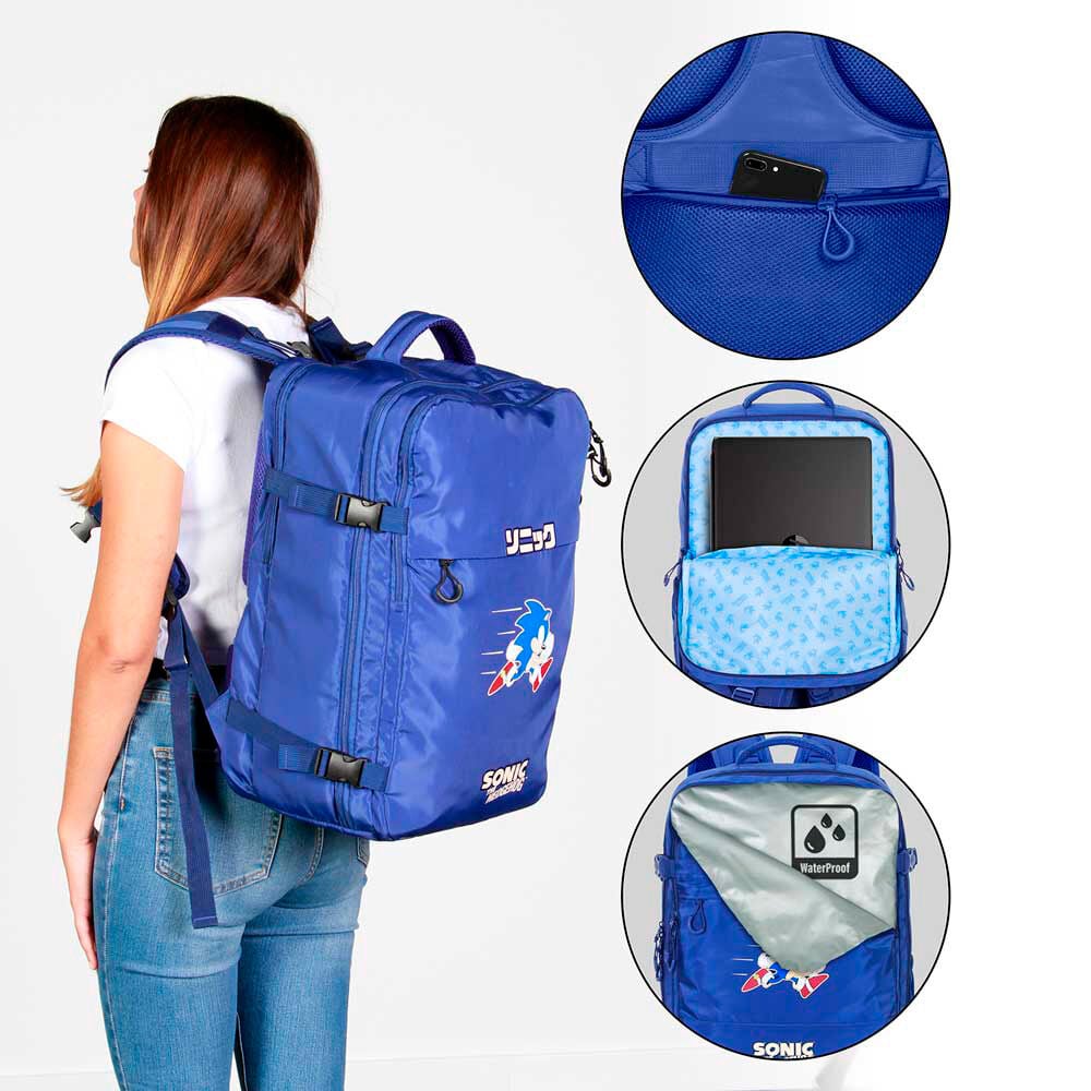 Mochila Sonic the Hedgehog 49cm KARACTERMANIA