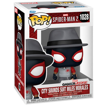 Figura POP Marvel Spider-Man 2 City Sounds Suit Miles Morales FUNKO