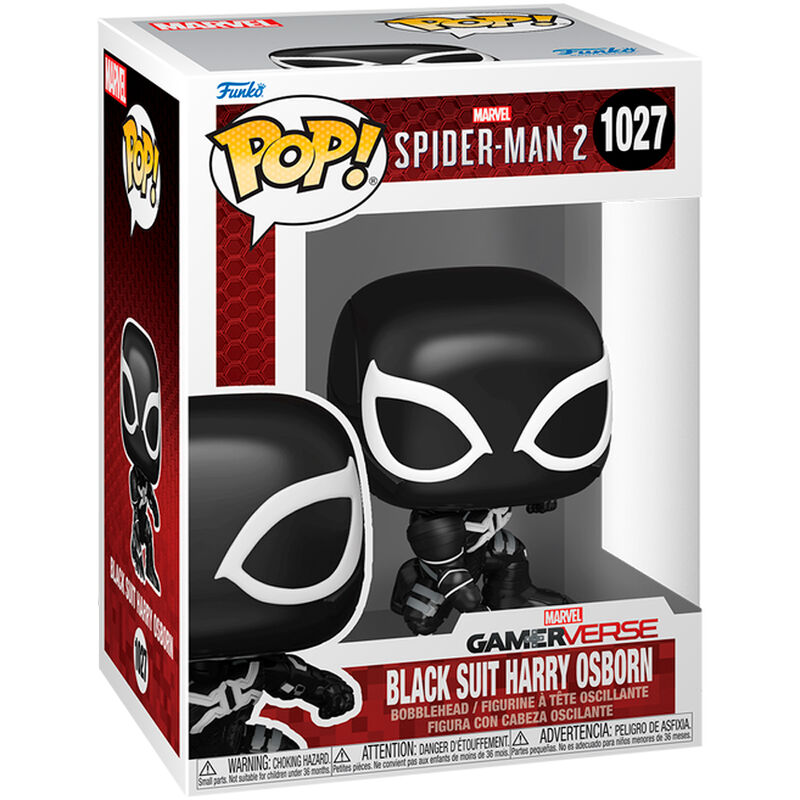 Figura POP Mavel Spider-Man 2 Black Suit Harry Osborn FUNKO