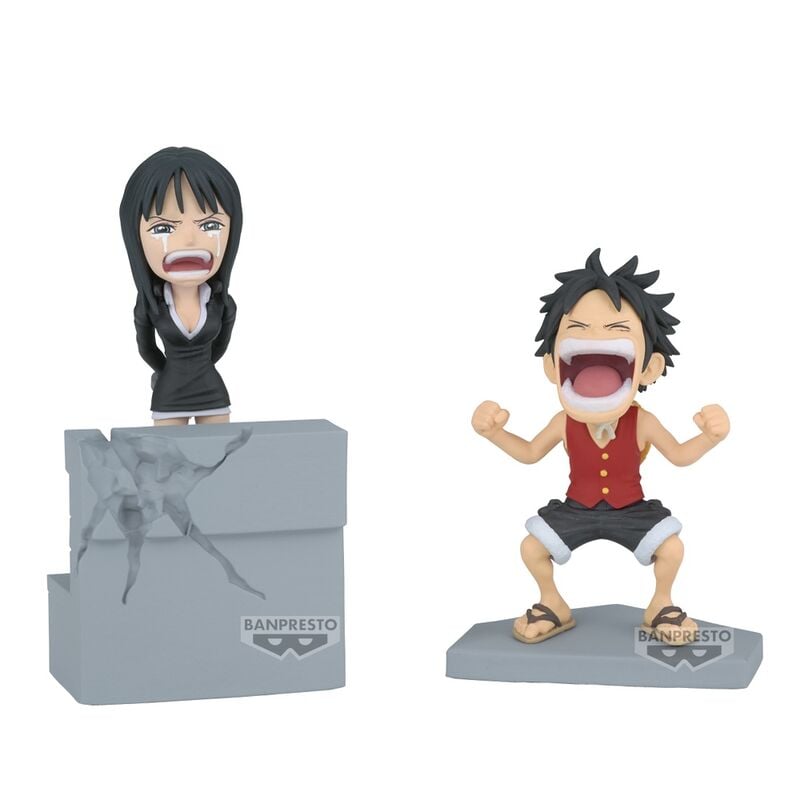 Figura Luffy & Nico Robin World Collectable One Piece 10cm BANPRESTO