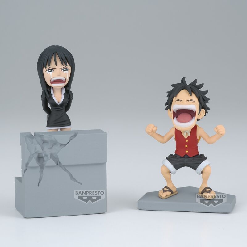 Figura Luffy & Nico Robin World Collectable One Piece 10cm BANPRESTO