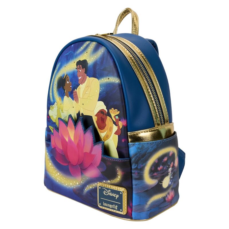 Mochila 15th Anniversary Tiana y El Sapo Disney Loungefly 26cm LOUNGEFLY