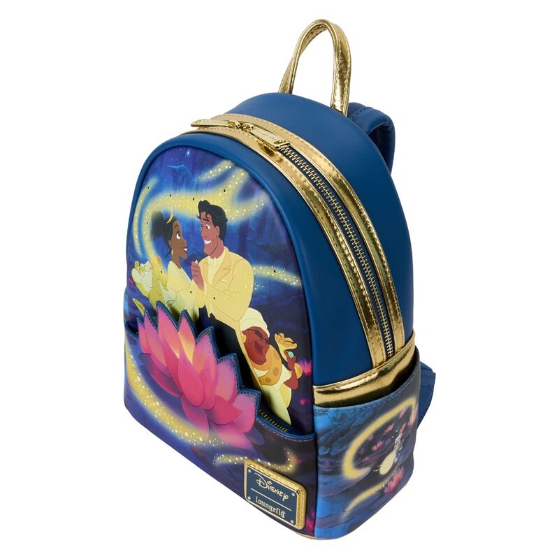 Mochila 15th Anniversary Tiana y El Sapo Disney Loungefly 26cm LOUNGEFLY