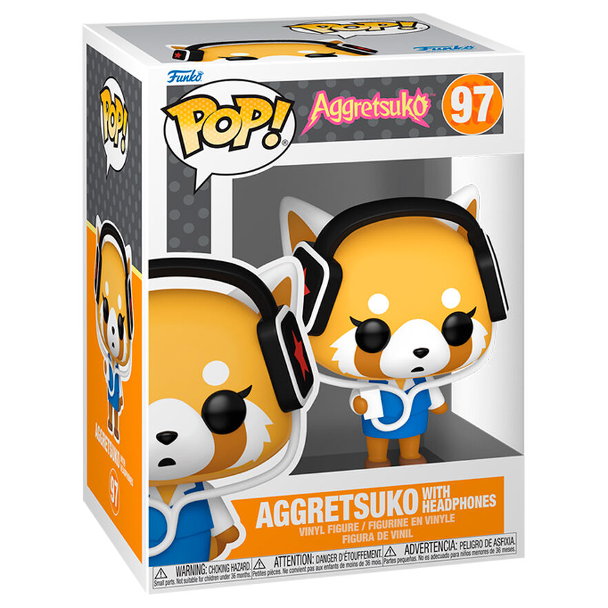 Figura POP Aggretsuko - Aggretsuko with Headphones FUNKO