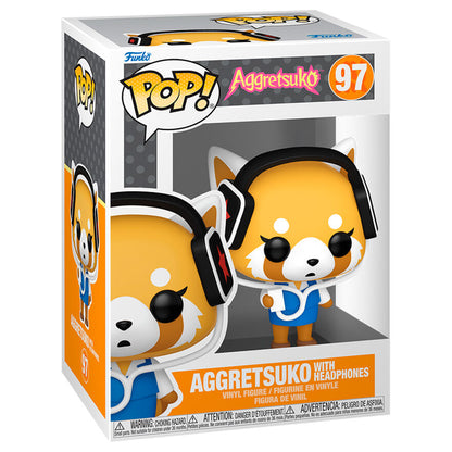Figura POP Aggretsuko - Aggretsuko with Headphones FUNKO