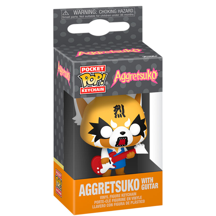 Llavero Pocket POP Aggretsuko - Aggretsuko with Guitar FUNKO