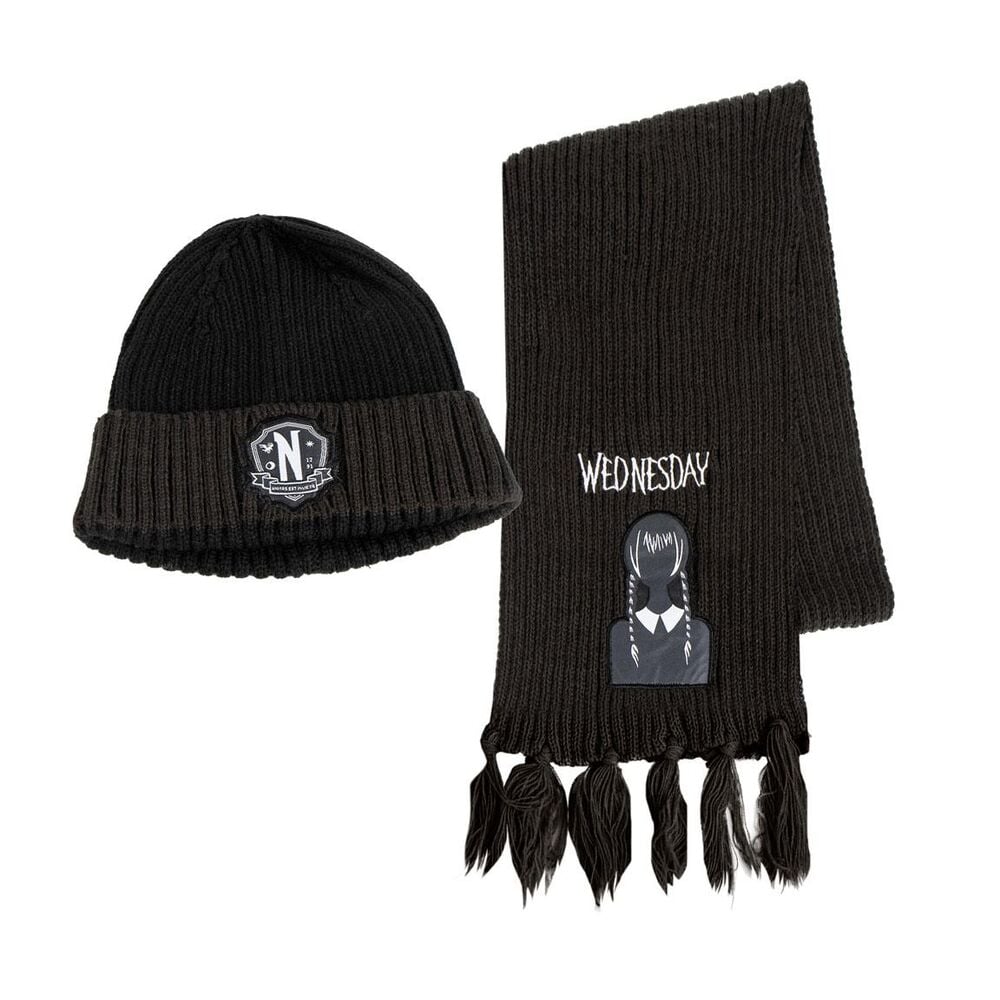 Set gorro y bufanda Miercoles CERDÁ