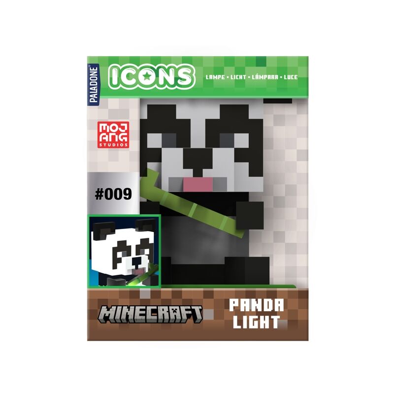 Lampara Icons Panda Minecraft 10cm PALADONE