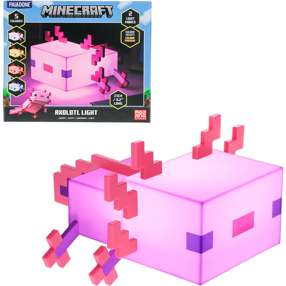 Lampara Ajolote Minecraft 13cm PALADONE