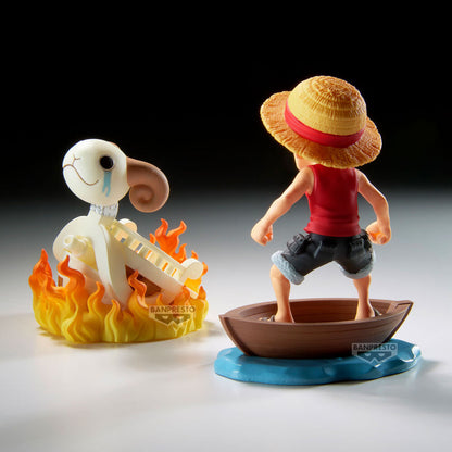Figura Luffy & Going Merry Log Stories One Piece 8cm BANPRESTO