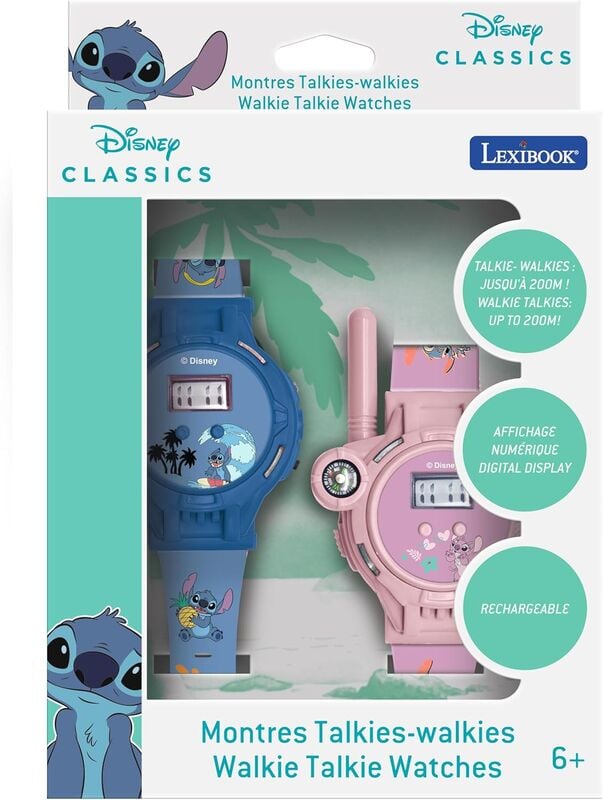 Reloj walkie talkie Stitch Disney LEXIBOOK