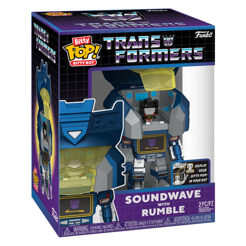 Figura Bitty Bots Transformers Soundwave with Rumble FUNKO