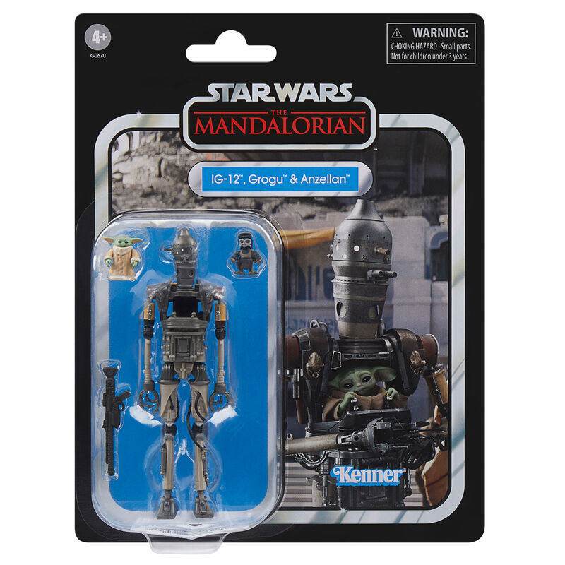 Figura IG-12 Grogu & Anzellan The Mandalorian Star Wars 9,5cm HASBRO