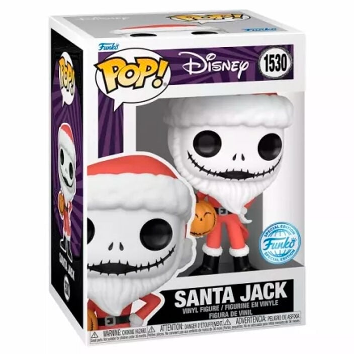 Figura POP Disney Pesadilla Antes de Navidad Santa Jack Exclusive FUNKO