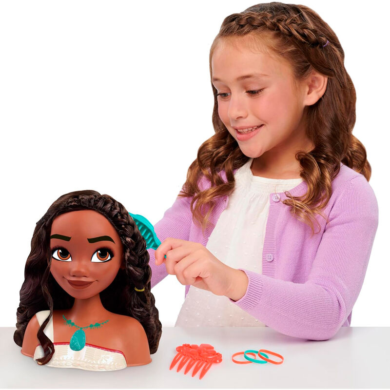 Busto peinados Vaiana Moana 2 Disney JUST PLAY