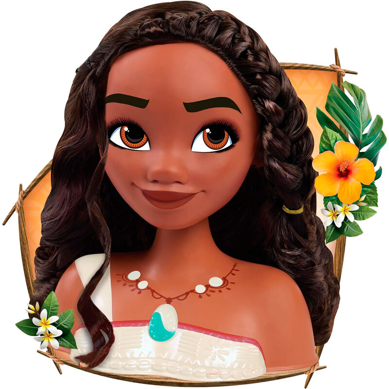Busto peinados Vaiana Moana 2 Disney JUST PLAY