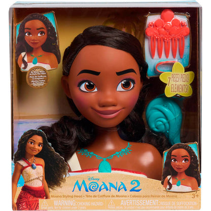 Busto peinados Vaiana Moana 2 Disney JUST PLAY
