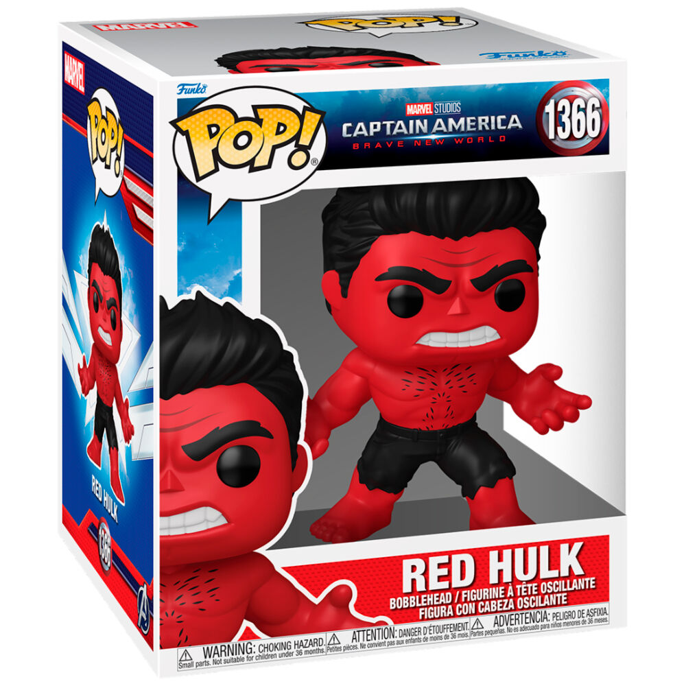 Figura POP Super Marvel Capitan America Brave New World Red Hulk FUNKO