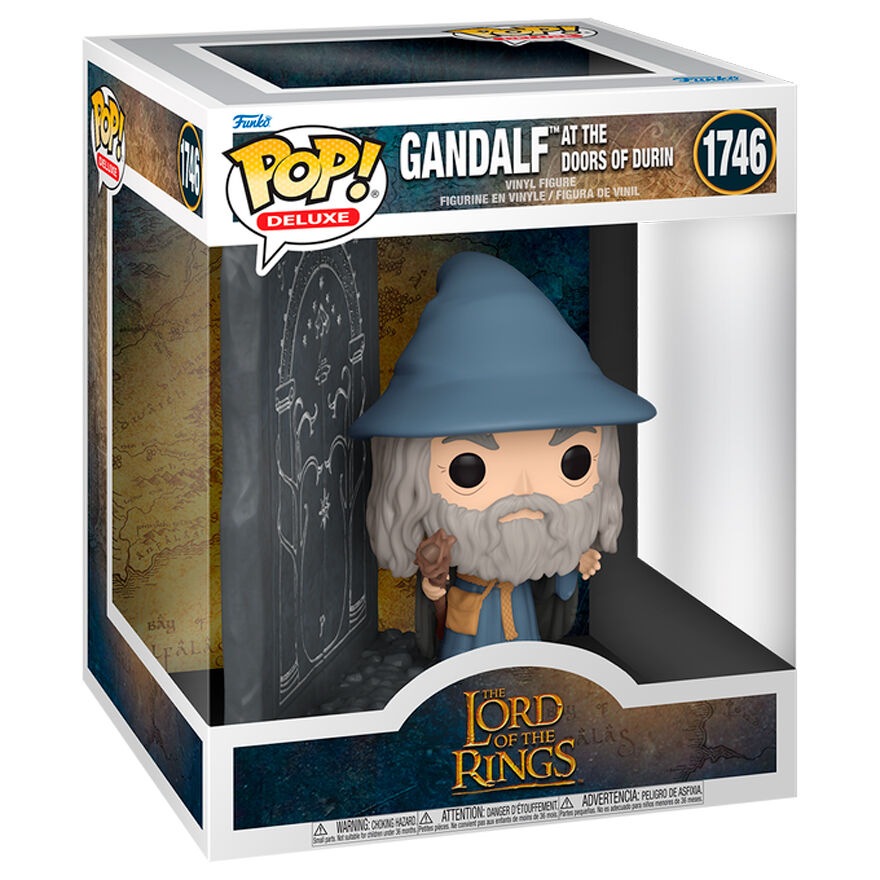 Figura POP Deluxe El Señor de los Anillos Gandalf with Doors of Durin FUNKO