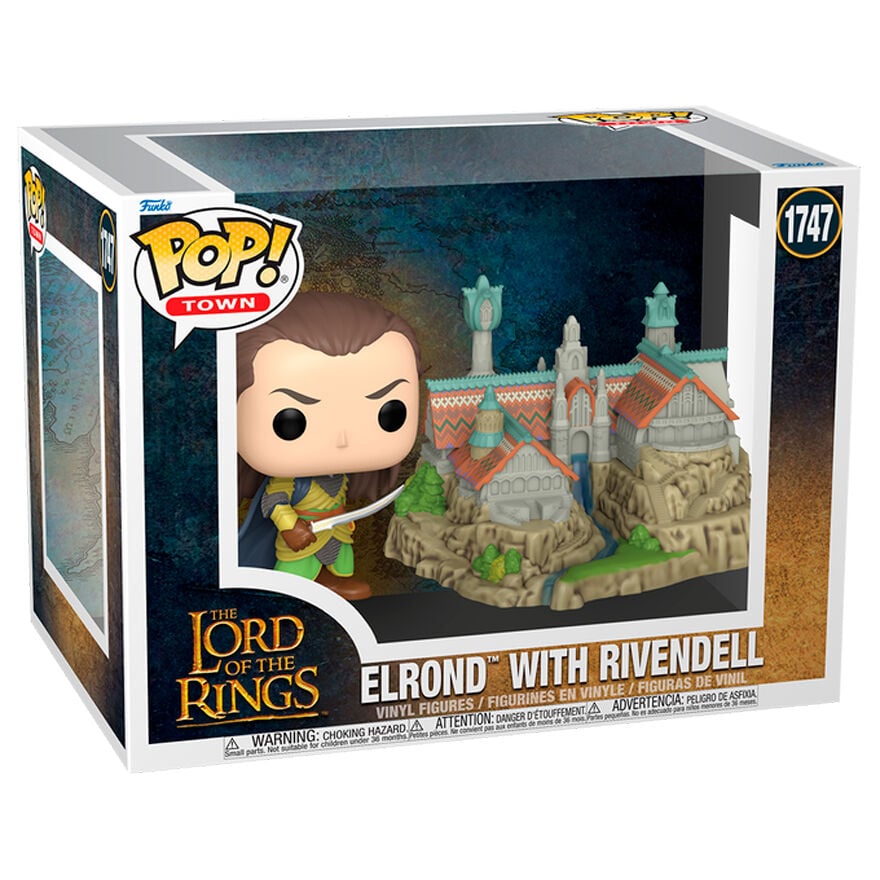 Figura POP Town El Señor de los Anillos Lord Elrond with Rivendell FUNKO