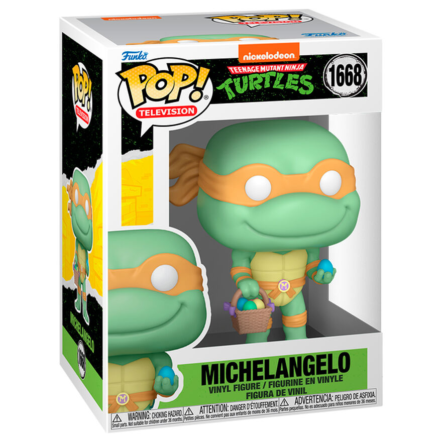 Figura POP Tortugas Ninja Michelangelo Conejo de Pascua FUNKO