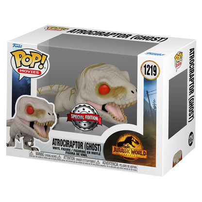 Figura POP Jurassic World Atrociraptor Ghost Exclusive FUNKO