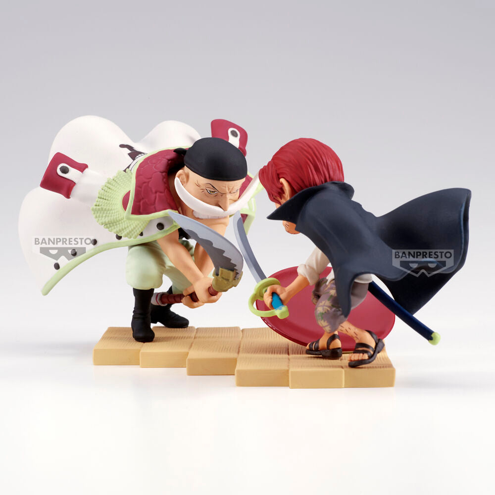 Figura Edward Newgate vs. Shanks World Collectable Log Stories One Piece 13cm BANPRESTO