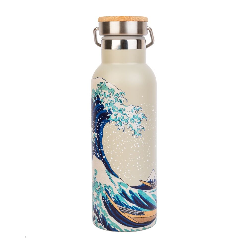 Botella acero inoxidable La Gran Ola de Kanagawa Hokusai 500ml ERIK