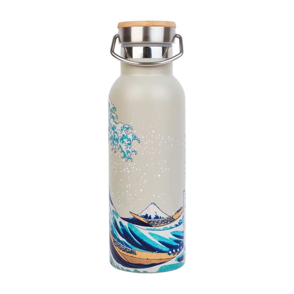 Botella acero inoxidable La Gran Ola de Kanagawa Hokusai 500ml ERIK
