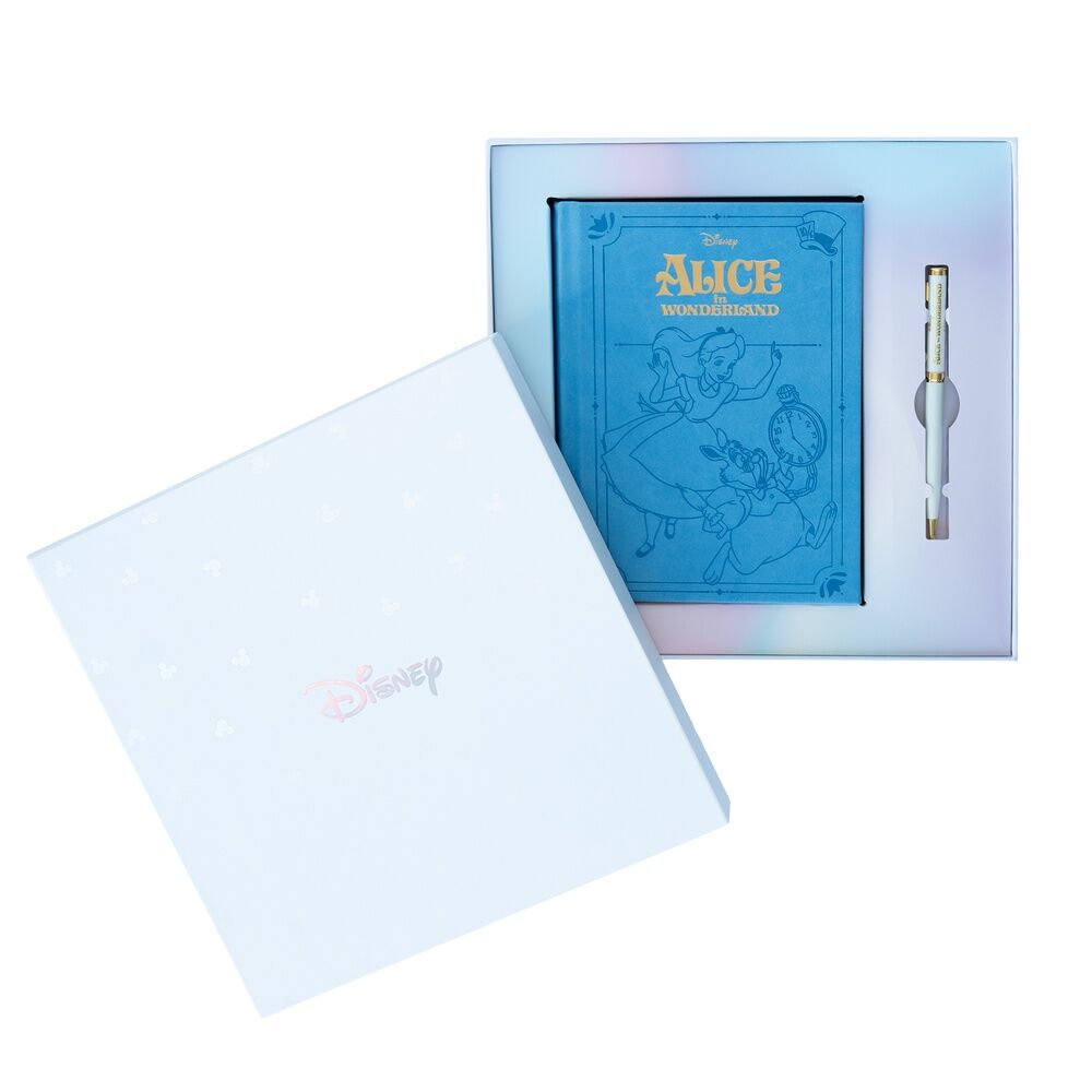 Set Cuaderno A5 + Boligrafo Alicia en el Pais de las Maravillas Disney ERIK
