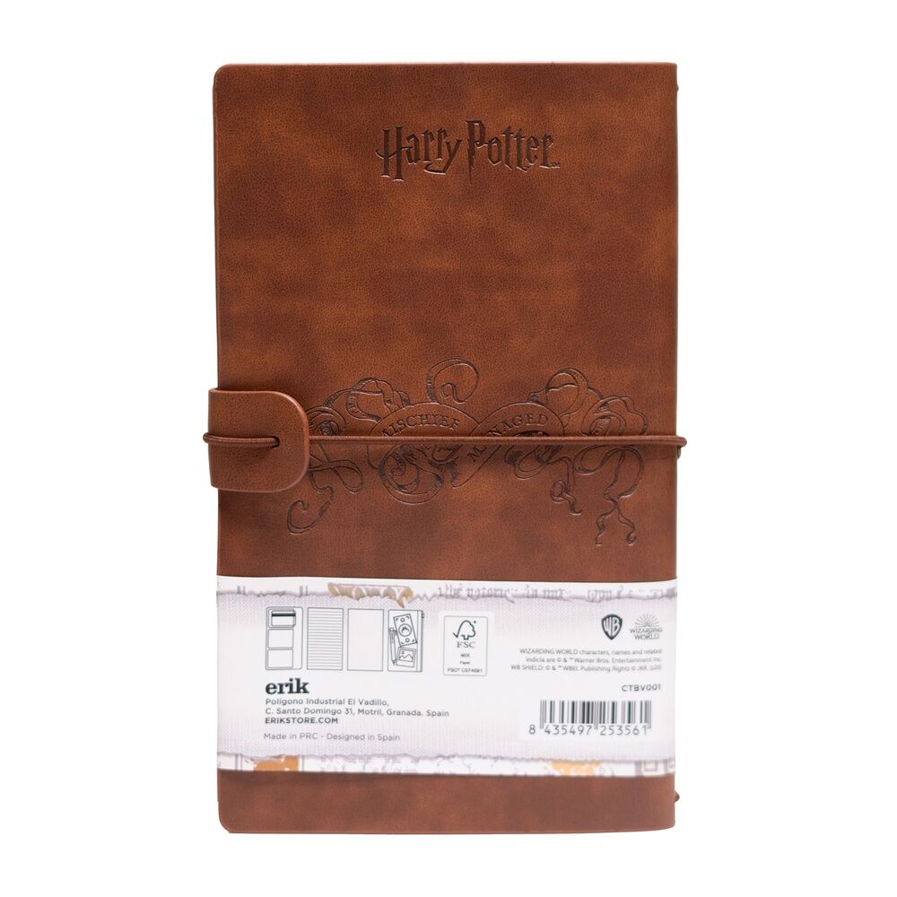Cuaderno de viaje Mapa Merodeador Harry Potter ERIK