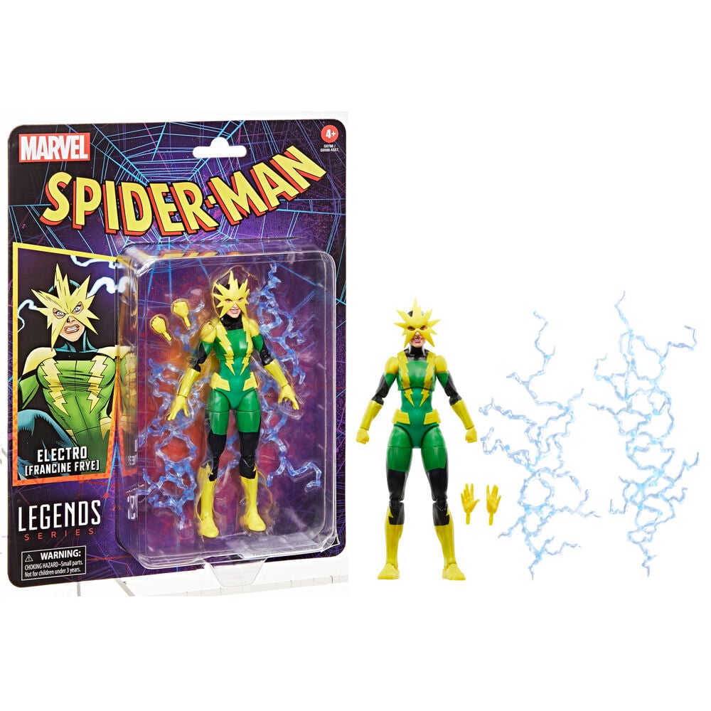Figura Electro Francine Frye Spider-Man Marvel 15cm HASBRO