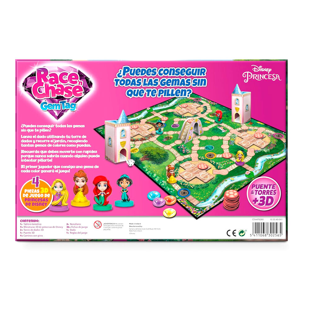 Juego mesa Race Chase Princesas Disney español FOURNIER