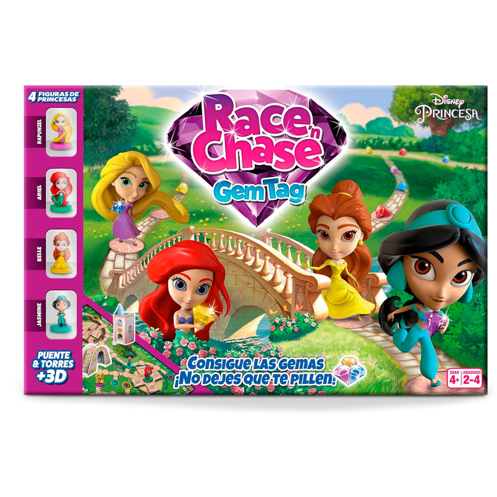 Juego mesa Race Chase Princesas Disney español FOURNIER