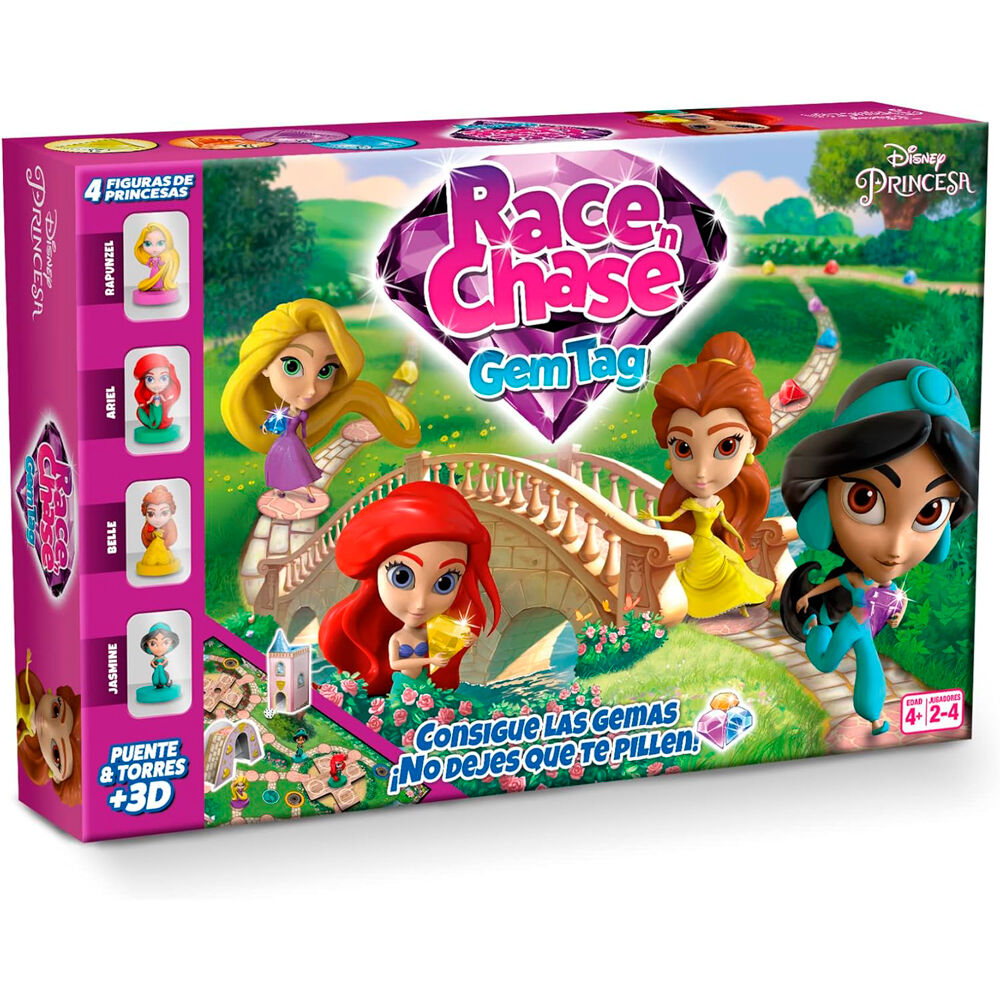 Juego mesa Race Chase Princesas Disney español FOURNIER