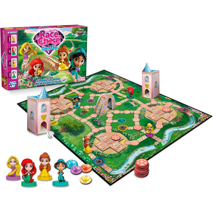 Juego mesa Race Chase Princesas Disney español FOURNIER
