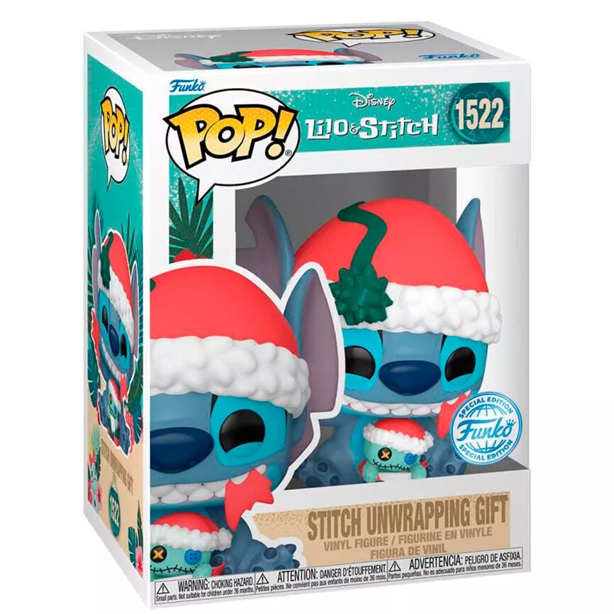 Figura POP Disney Lilo & Stitch - Stitch Unwrapping Gift FUNKO