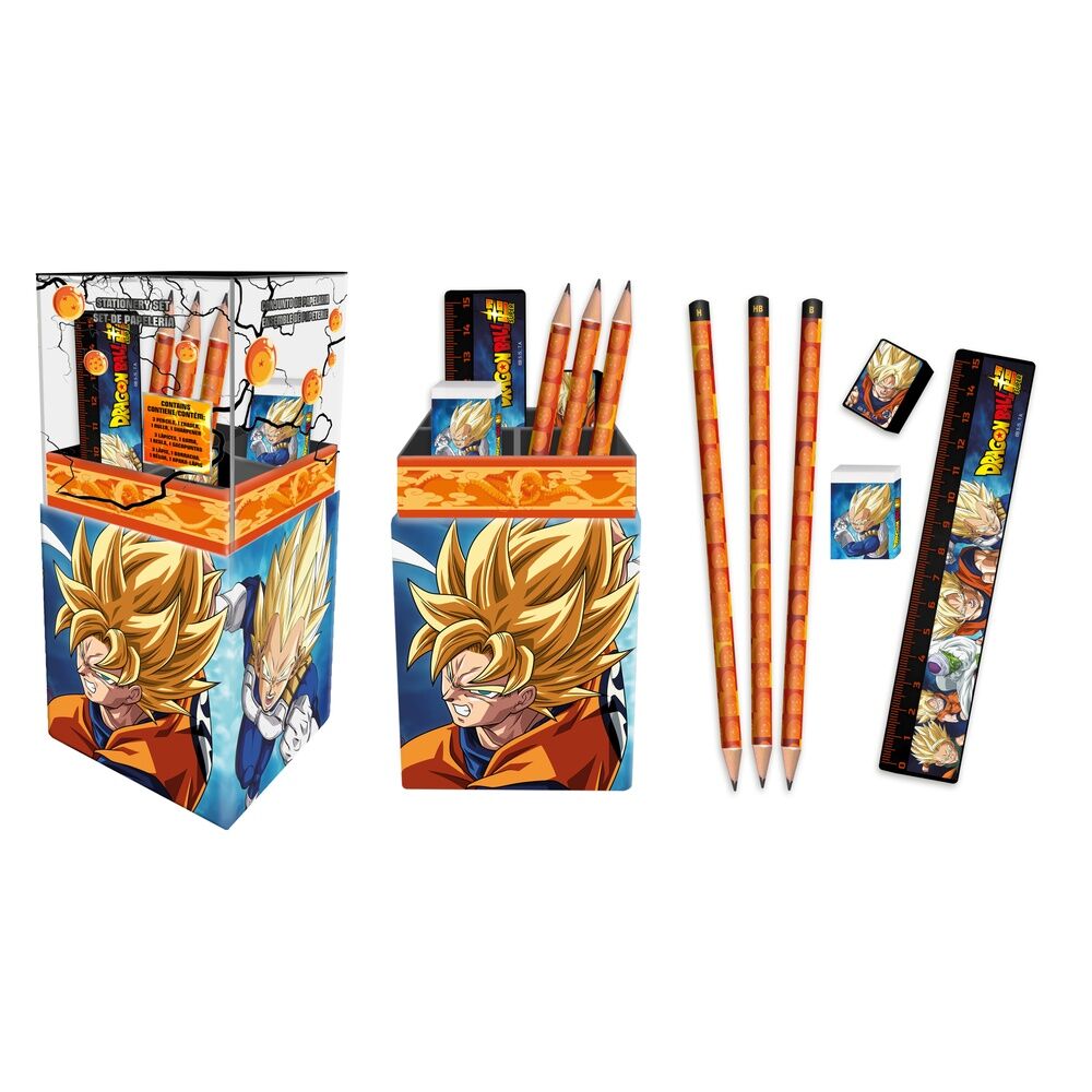 Portalapices con papeleria Dragon Ball Super KIDS LICENSING
